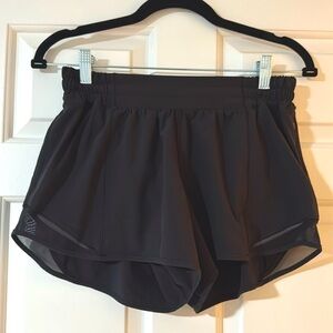 Lululemon Athletica Black Hotty Hot Shorts
